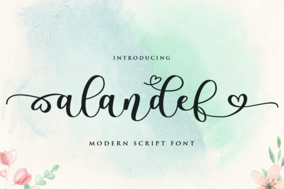 Alandef Font Review: A Romantic Script for Elegant Branding