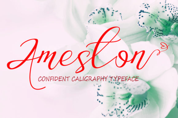 Ameston: The Enchanting Duo Font for Romantic Craft Projects