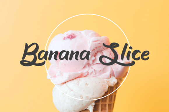 Banana Slice: The Playful Script Font for Modern Branding