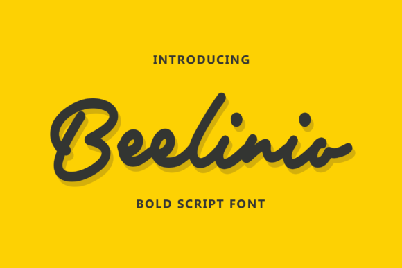 Beelinio: A Bold Script Handwritten Font for Modern Web Design