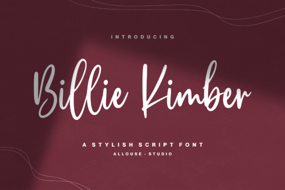 Billie Kimber: The Stylish Script Font for Scroll-Stopping Brand Visuals
