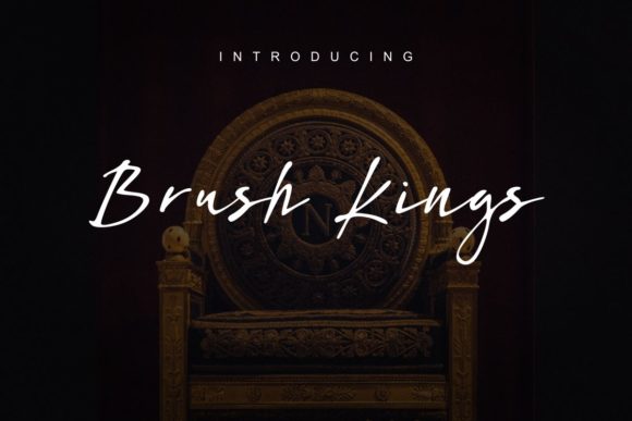 Brush Kings: A Natural Script Font for Editorial Design