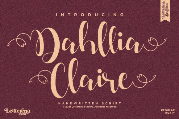 Dahllia Claire: The Bold Script Font for Handmade Branding