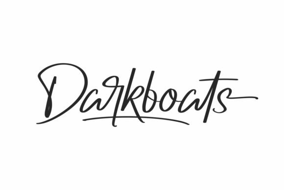 Darkboats: A Sophisticated Paint Brushed Script Font for Handmade Brands