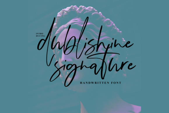 Dublishine Thin Script Font for Digital Branding