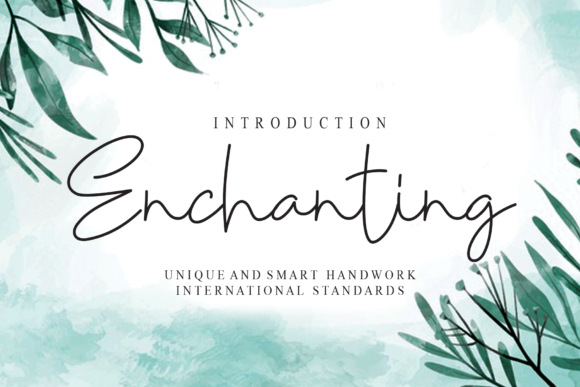 Enchanting: A Delicate Script Font for Editorial Design