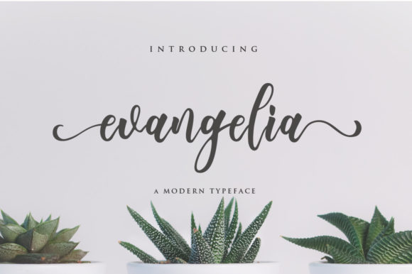 Evangelia: A Stylish Handwritten Font for Romantic Digital Branding