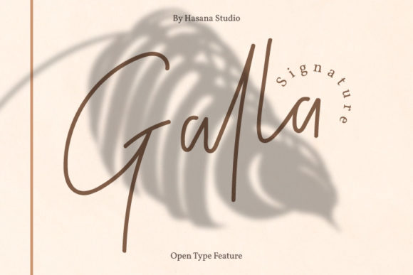 Galla Signature for Elegant Brand Identity and Packaging Design