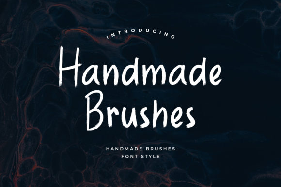 Handmade Brushes: A Stylish Brushed Script Font for Modern Branding