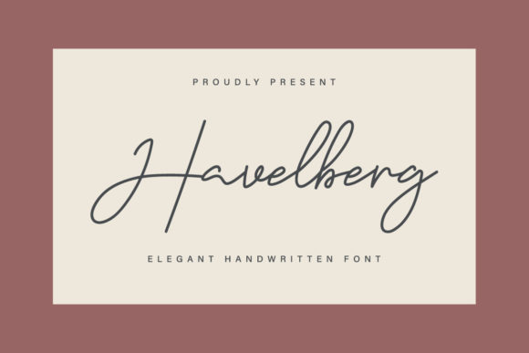Havelberg: A Refined Script Handwritten Font for Editorial Design
