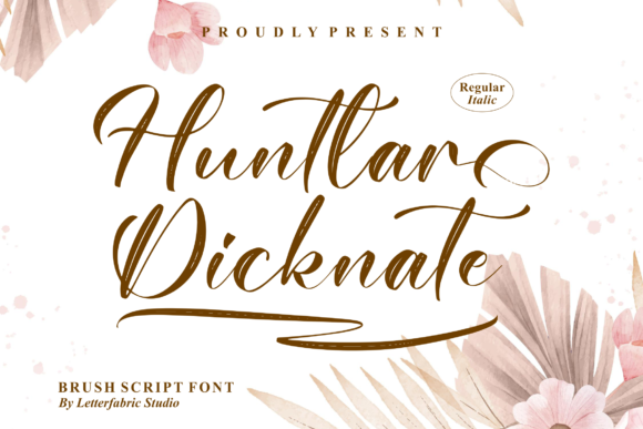 Huntlar Dicknate: The Perfect Script Handwritten Font for Brand Identity