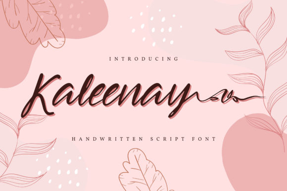 Kaleenay: The Dazzling Script Handwritten Font for Elegant Campaigns
