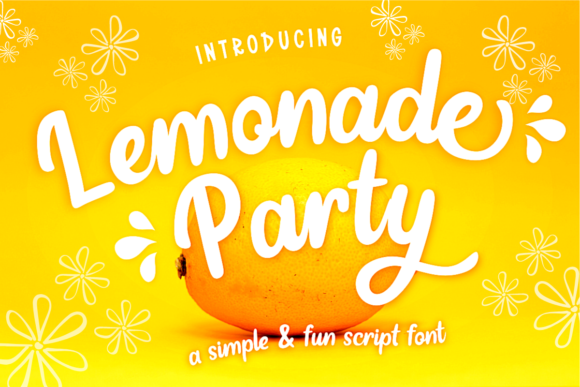Lemonade Party Typeface for Editorial and Lifestyle Design