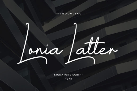 Lonia Latter: A Modern Script Typeface for Editorial Design