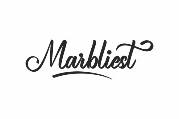 Marbliest Script Handwritten Fonts for Romantic Digital Branding