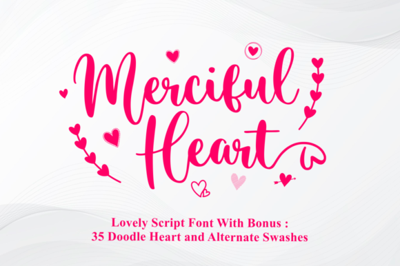 Merciful Heart: A Script Handwritten Typeface for Refined Digital Branding