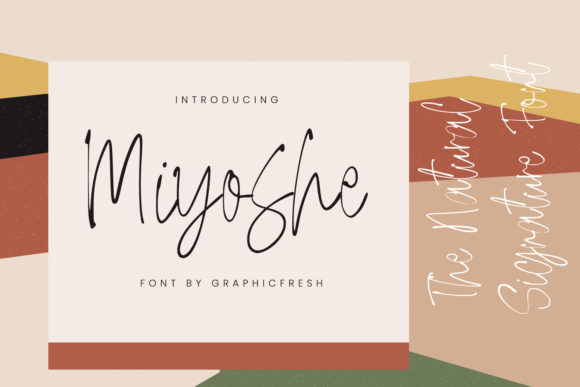 Miyoshe: The Delicate Script Font for Polished Brand Identity