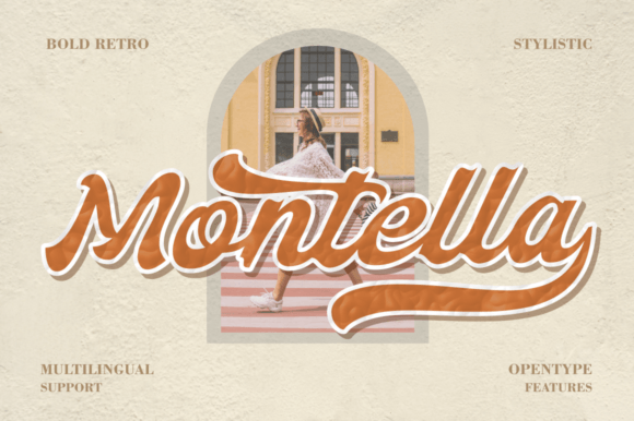 Montella: A Retro Script Font for Editorial Branding