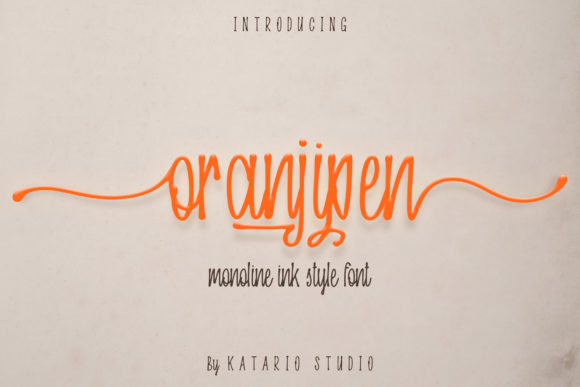 Oranjipen: The Unique Script Font for Spectacular Campaign Designs