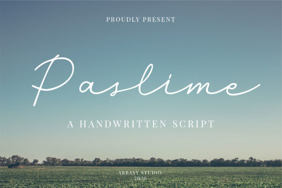 Paslime Script Font for Modern Web Design and Digital Branding