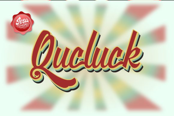 Qucluck: The Retro Script Font for Authentic Brand Identity