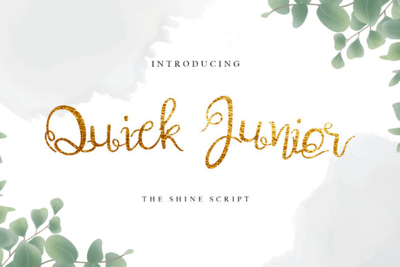 Quick Junior: A Magical Script Handwritten Font for Elegant Branding