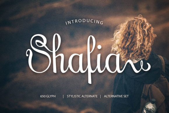 Shafia: The Delicate Script Font for Polished Brand Visuals
