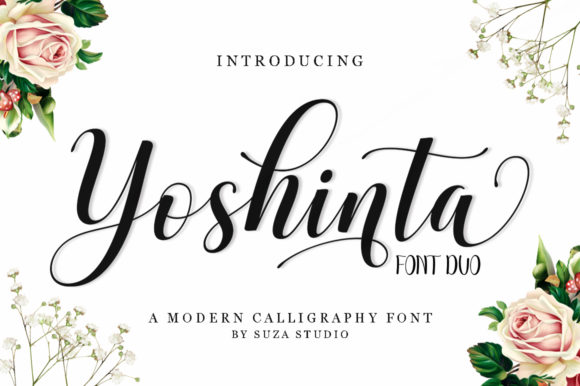 Yoshinta Script Handwritten Font for Romantic Web Design